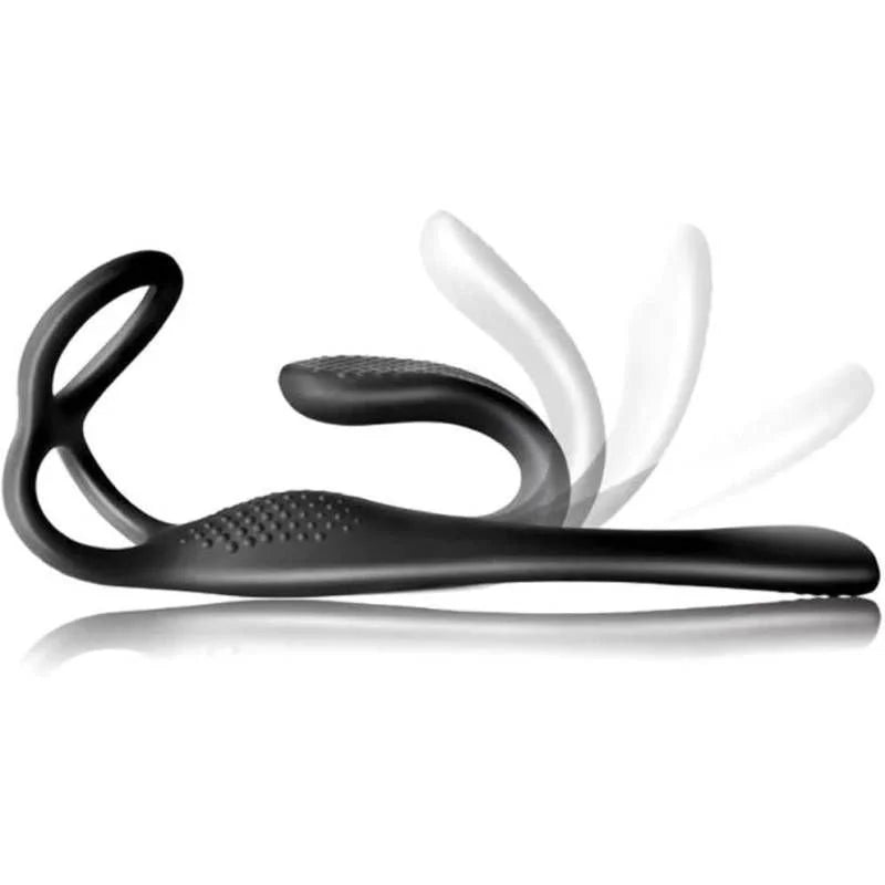 Rocks Off The Vibe - Cock, Ball & Anal Stimulator Vibrator - Black