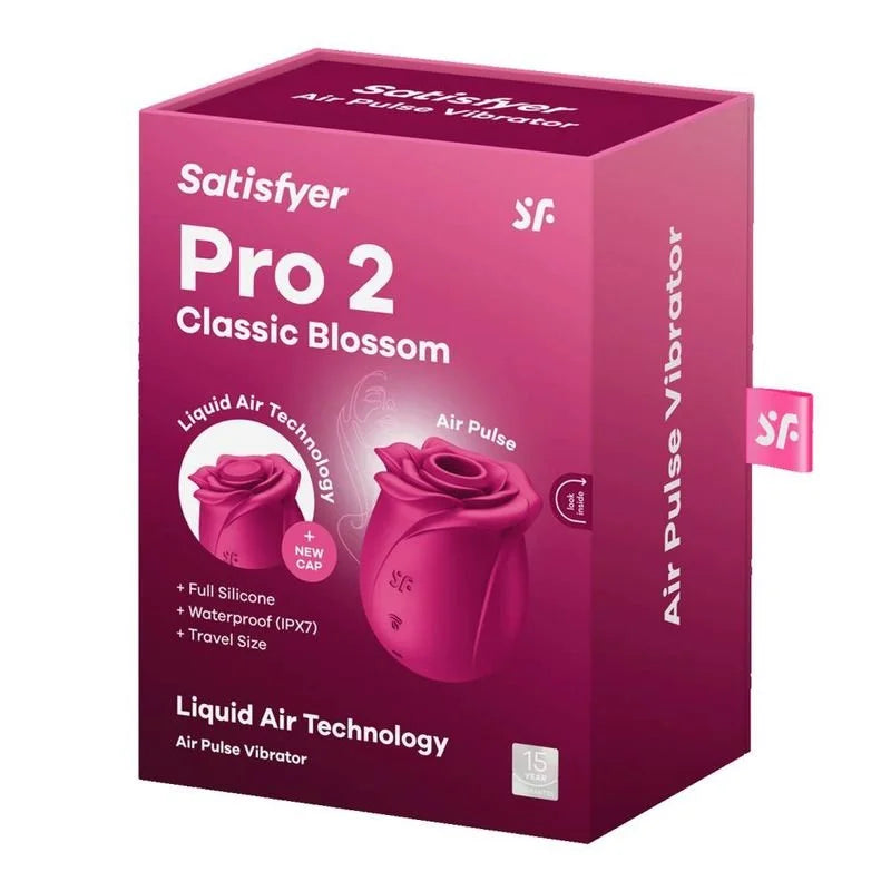 Satisfyer Pro 2 Classic Blossom Air Wave Clitoral Stimulator - Pink