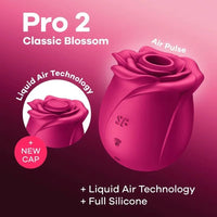 Satisfyer Pro 2 Classic Blossom Air Wave Clitoral Stimulator - Pink