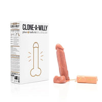 Clone a Willy Plus Balls Kit Medium Skin Tone Dildo - Flesh