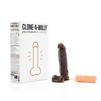 Clone a Willy Plus Balls Kit Deep Skin Tone Dildo - Flesh
