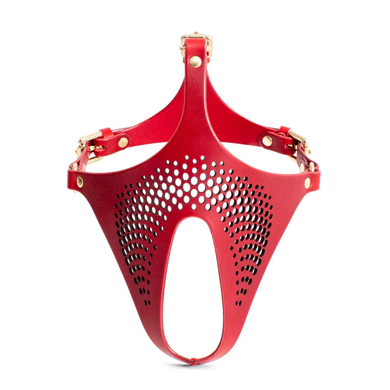 Daytona Ex Machina Genuine Leather Mask - Red