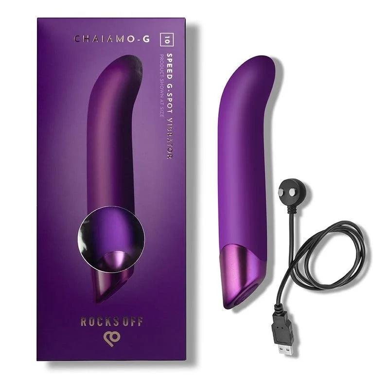 Rocks Off Chaiamo G Purple Vibrator - Purple