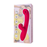 JOS Rolli Stimulating Ball Vibrator with Vaccuum Clitoral Stimulator - Pink
