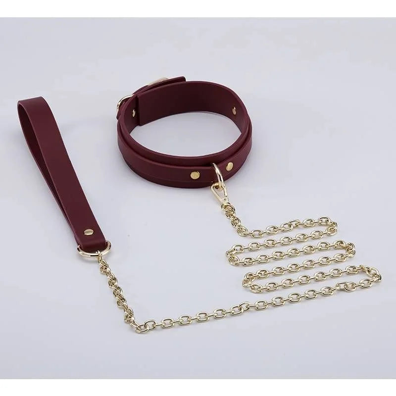 Daytona Deluxe Bondage Play Kit Burgundy Gold - 8 Piece Set