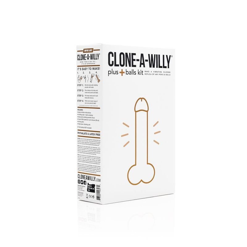 Clone a Willy Plus Balls Kit Hot  Dildo - Pink