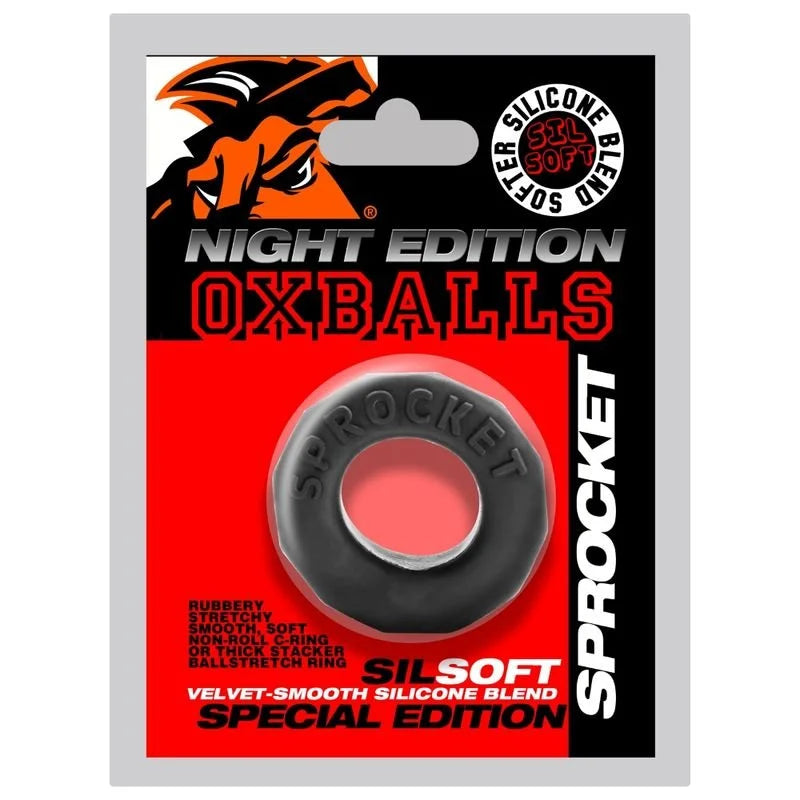 OxBalls Night Special Edition Soft Silicone Blend Sprocket Cock Ring