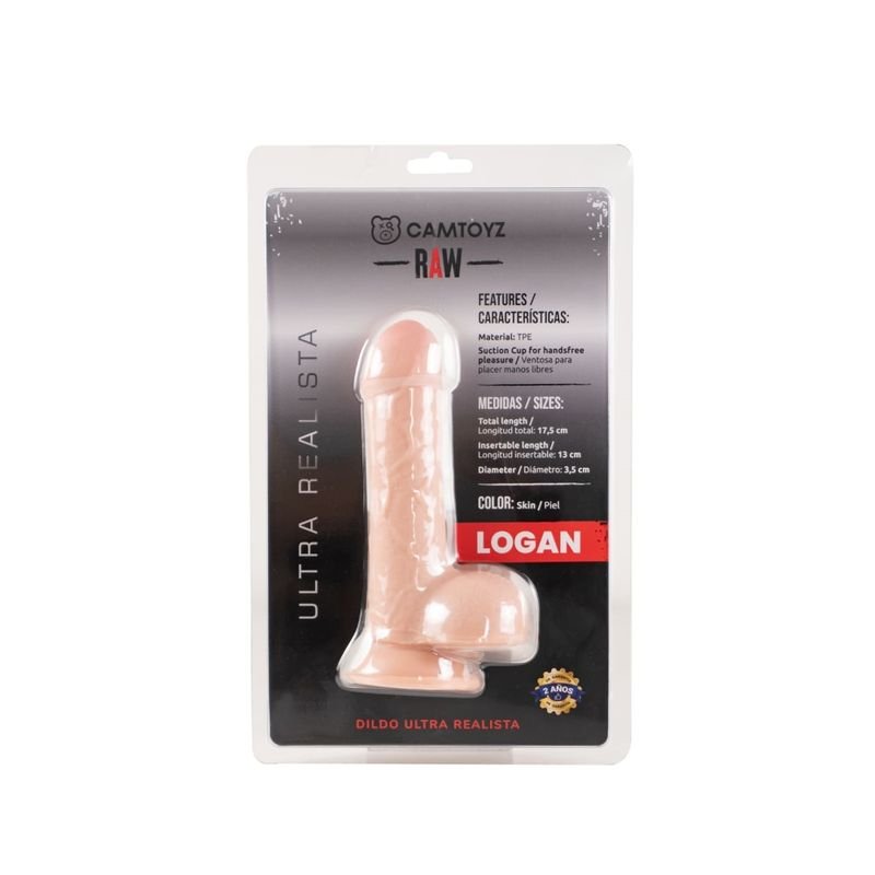 Raw Ultra Realistic Double Layered Dildo Galen - 8"