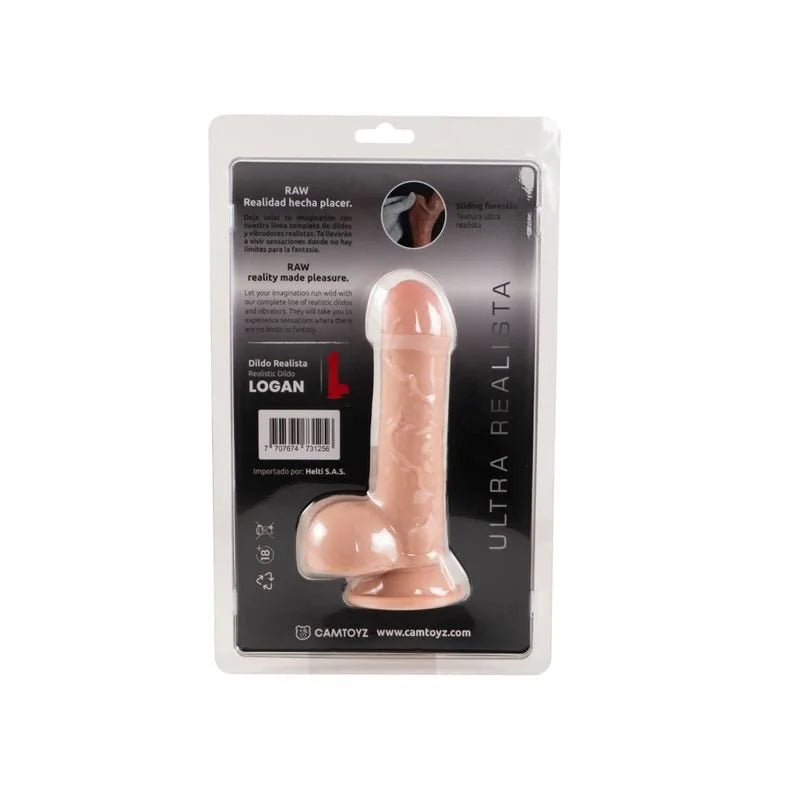 Raw Ultra Realistic Double Layered Dildo Logan - 7"