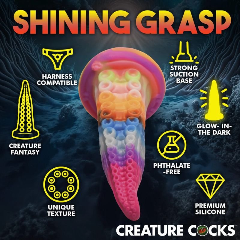 Creature Cocks Luminoctopus GITD Tentacle Dildo