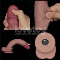 Lovetoy Vibrating Sliding Skin Pro II Silicone Dong 10in