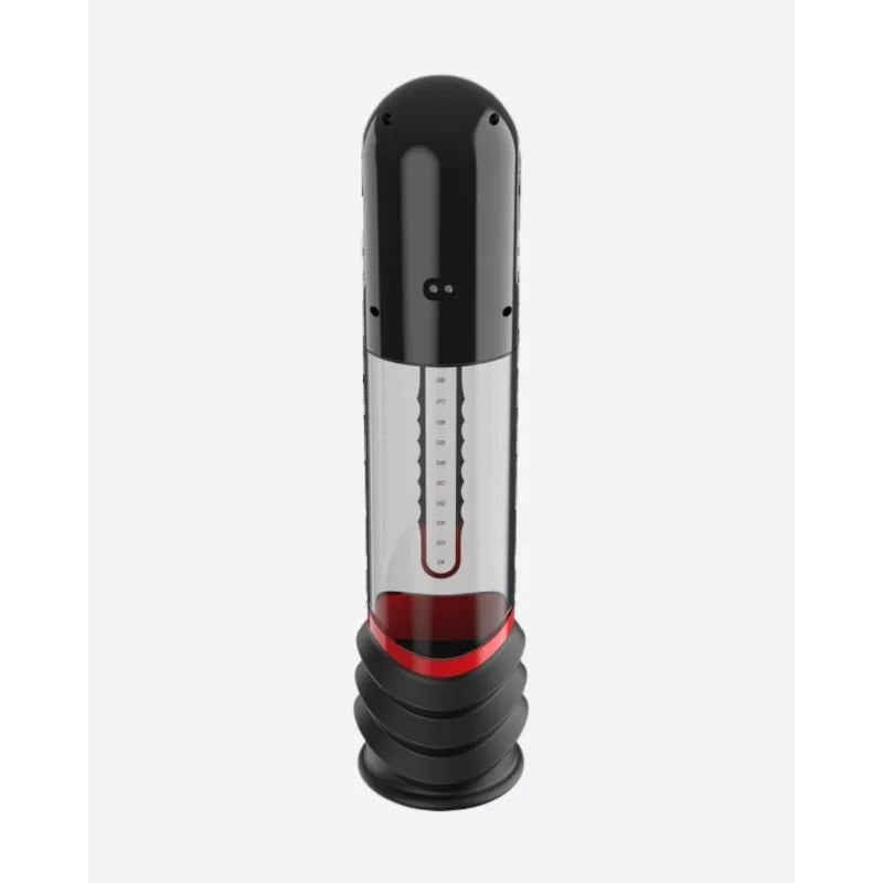 ISP90 Curve Infrared Automatic LCD Penis Pump - Red