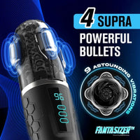 Hypershaker Automatic App-Controlled LCD Masturbator - Black