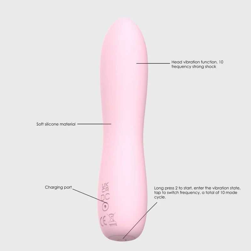 SXE Maya Curve Silicone Vibrator Pink
